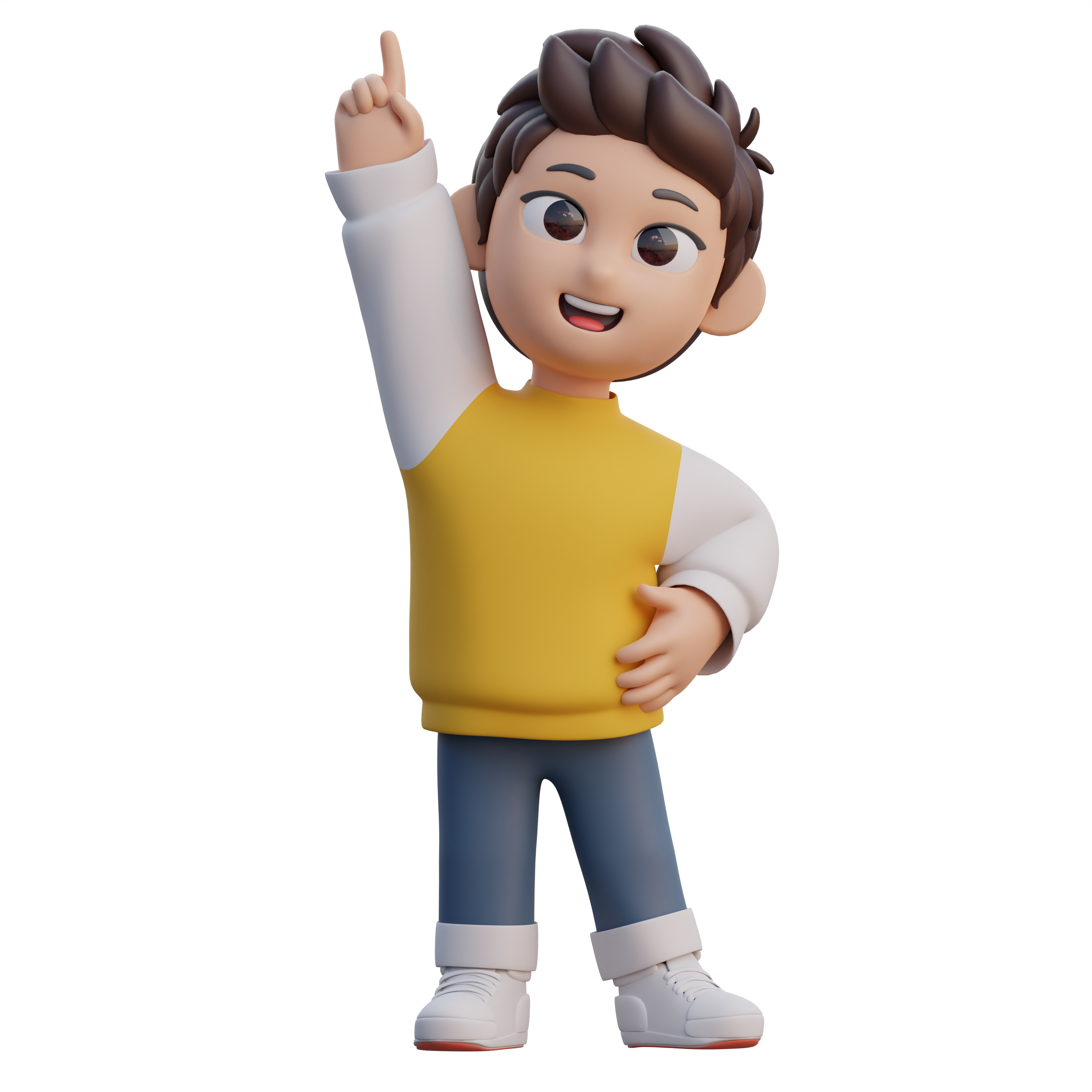 Kid raising hand